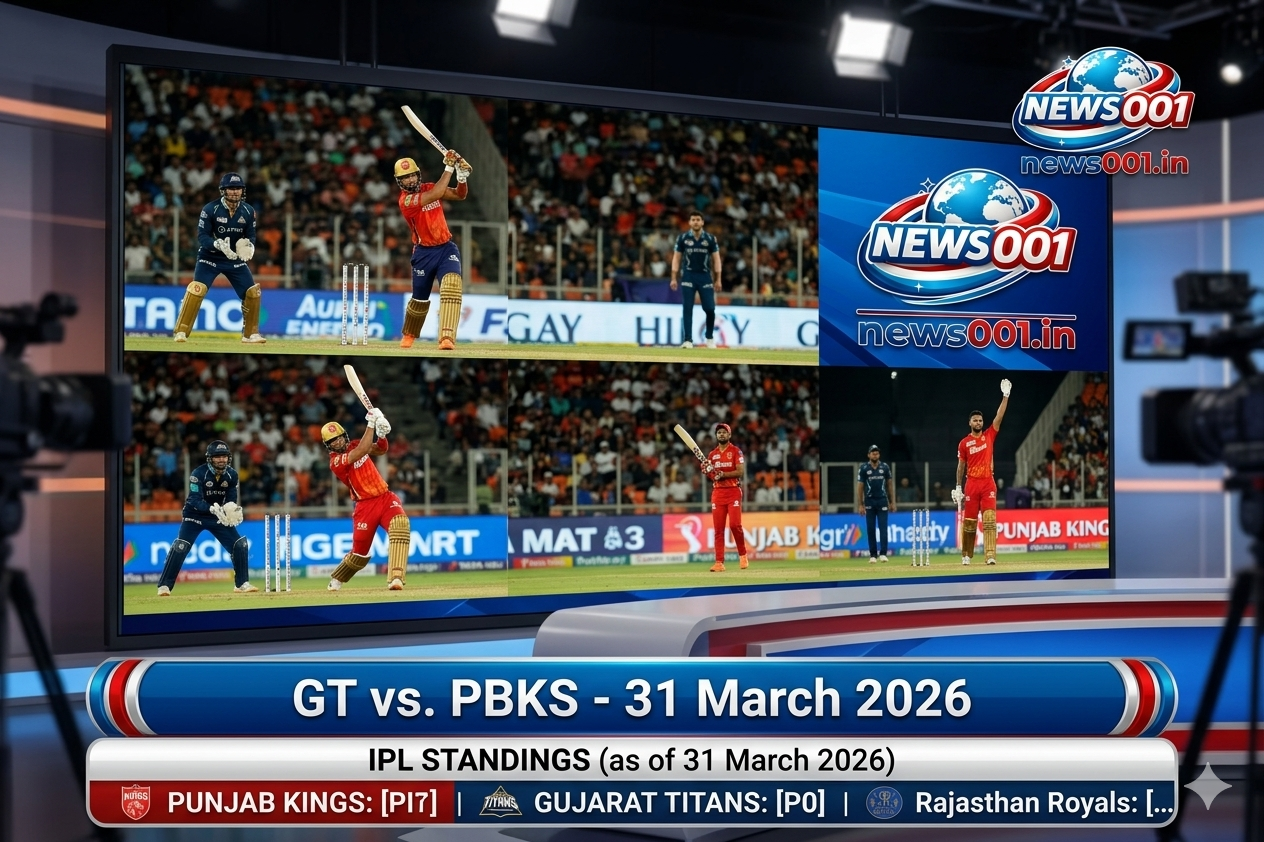 IPL Points Table 2026: पंजाब की पहली जीत से बदली अंक तालिका, गुजरात टाइटंस को लगा बड़ा झटका। news001.in